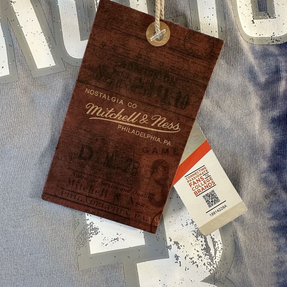 Mitchell & Ness Allen Iverson #3 Georgetown Hoyas Tie-Dye Tank Top Jersey/Shirt - Picture 7 of 11